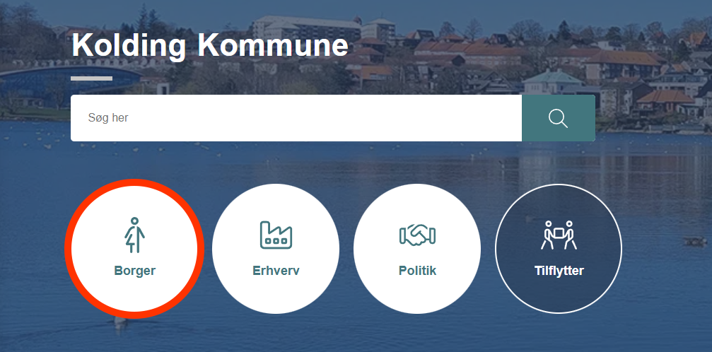 Udsnitsbillede fra Kolding Kommunes hjemmeside.